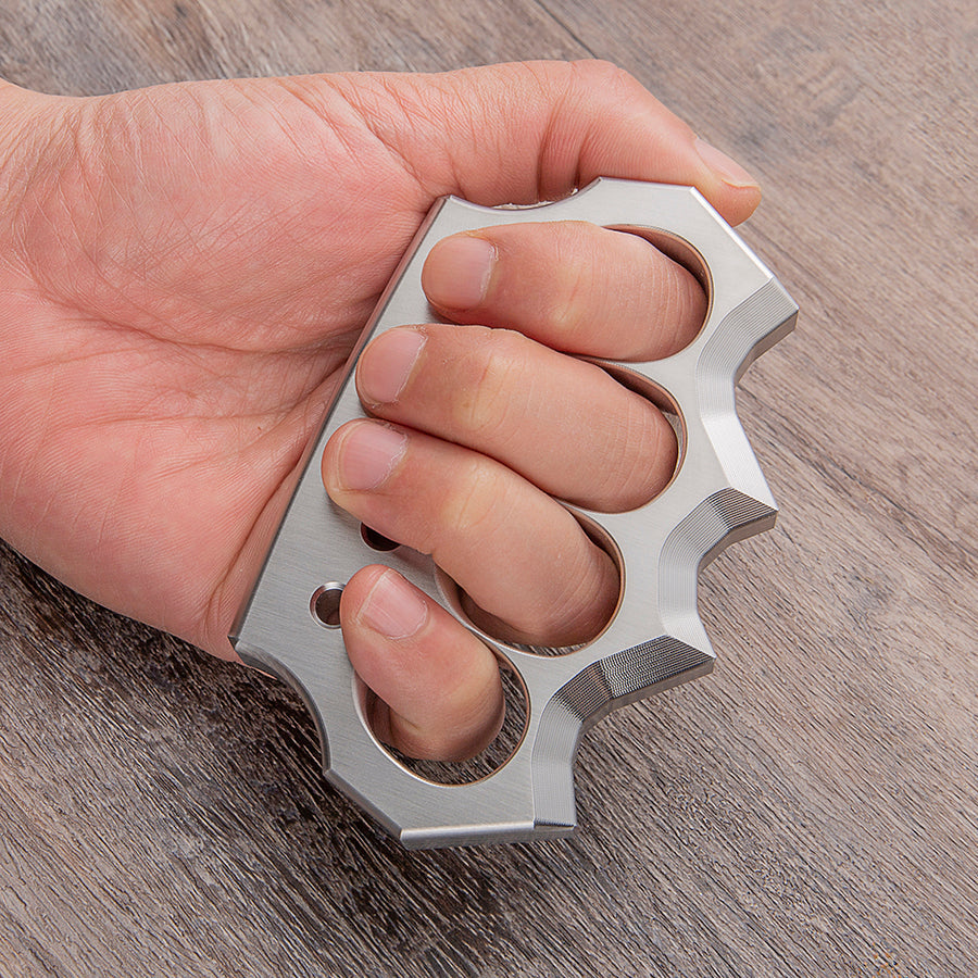 304 Stainless Steel Spiked Four Finger Knuckles - 15mm Ultra-Thick