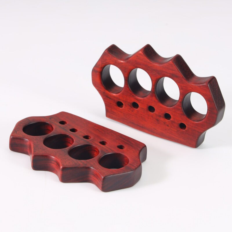 Sandalwood Knuckles Duster – Handcrafted Wooden EDC Hand Rest Fidget Tool