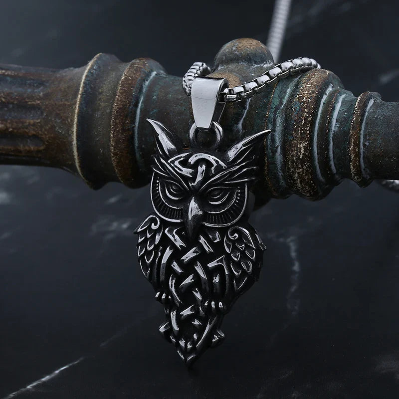 Owl Necklace – Majestic Pendant Gothic Punk Dark Statement
