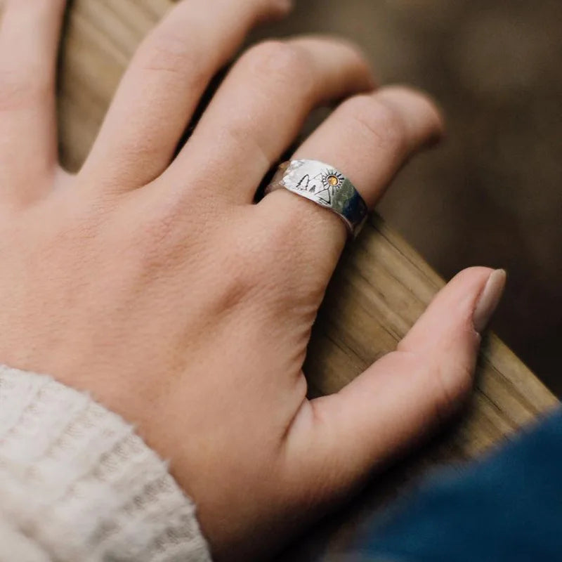 Punk Ring – Sunset Valley Nature Gothic Vintage Statement
