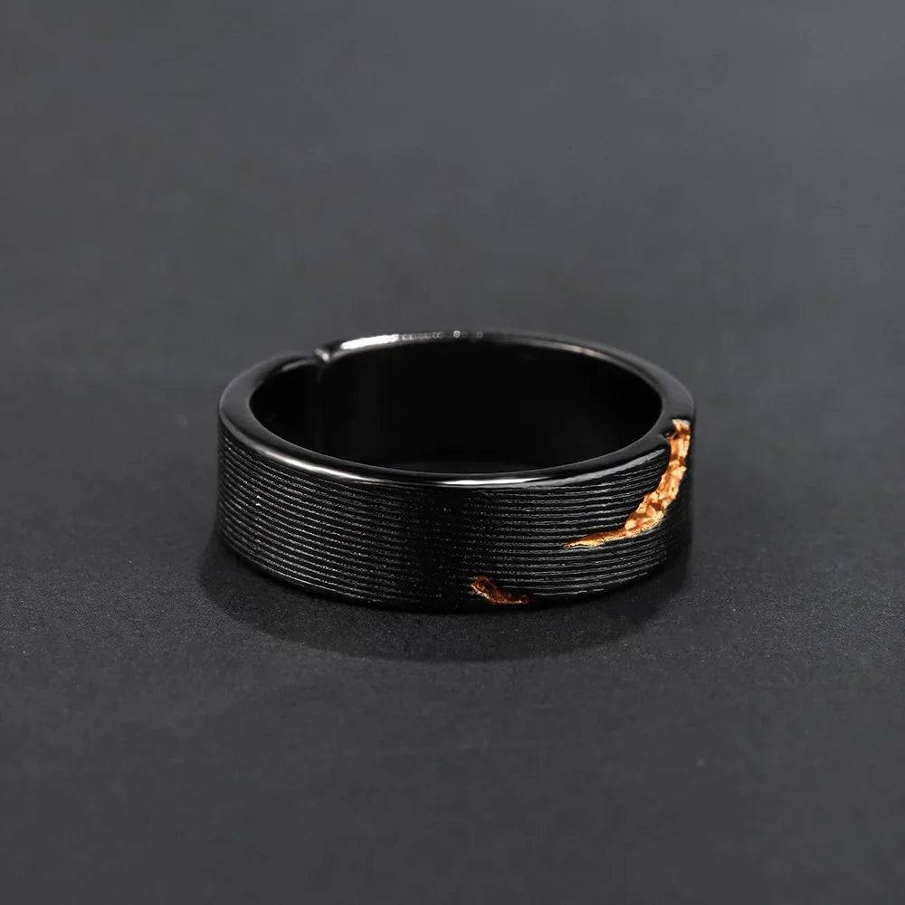 Viking Ring – Dark Storm Lightning Gothic Punk Adjustable Statement Ring