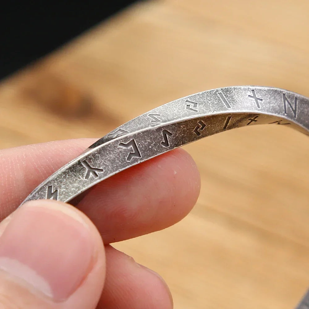 Viking Bracelet – Nordic Rune Bangle Gothic Punk Statement