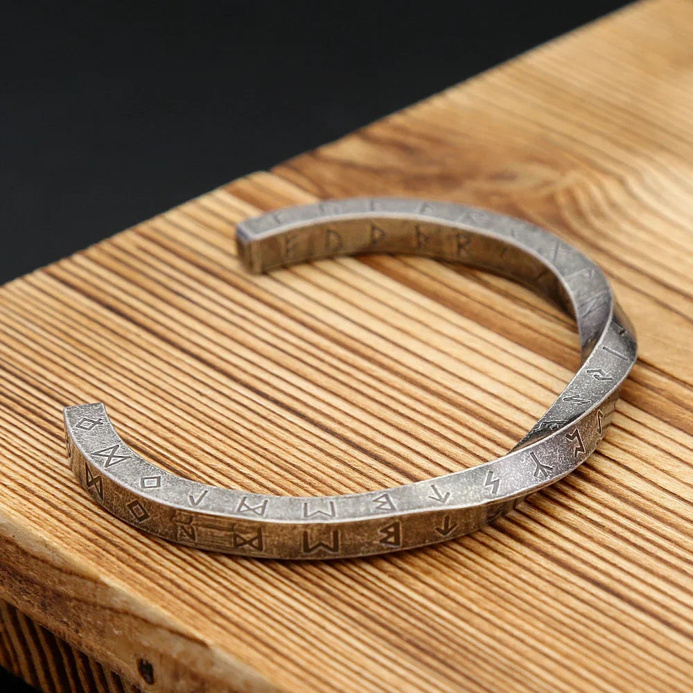 Viking Bracelet – Nordic Rune Bangle Gothic Punk Statement