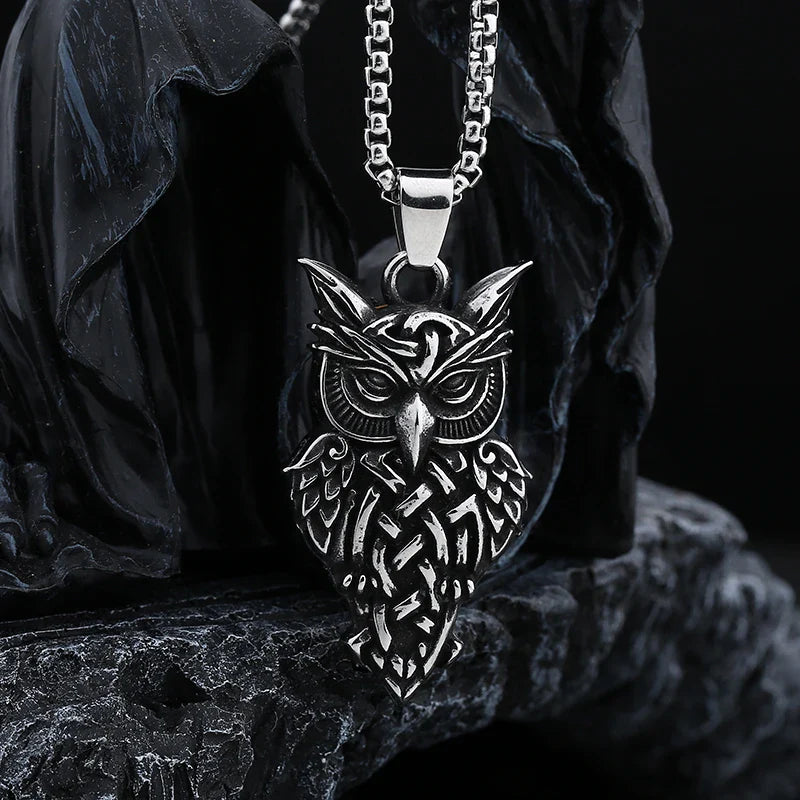 Owl Necklace – Majestic Pendant Gothic Punk Dark Statement