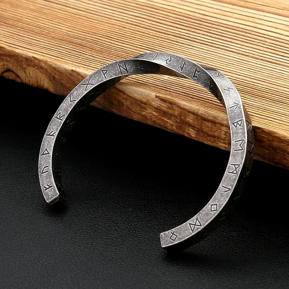 Viking Bracelet – Nordic Rune Bangle Gothic Punk Statement