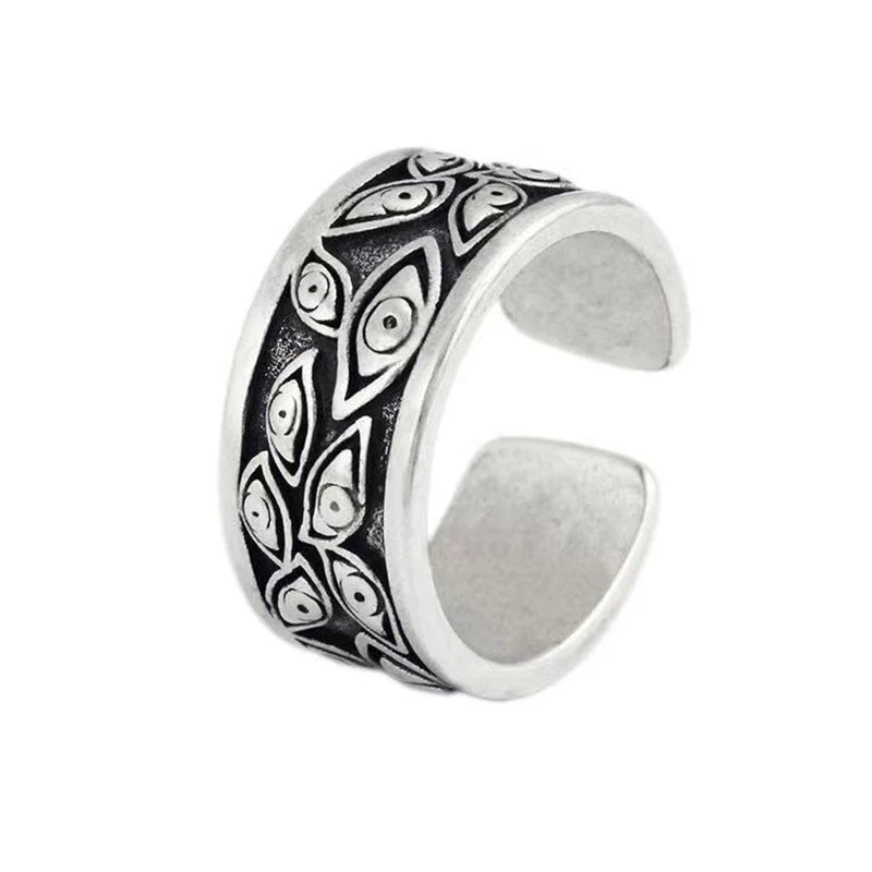 Evil Eye Ring – Devil Gothic Punk Vintage Retro Statement