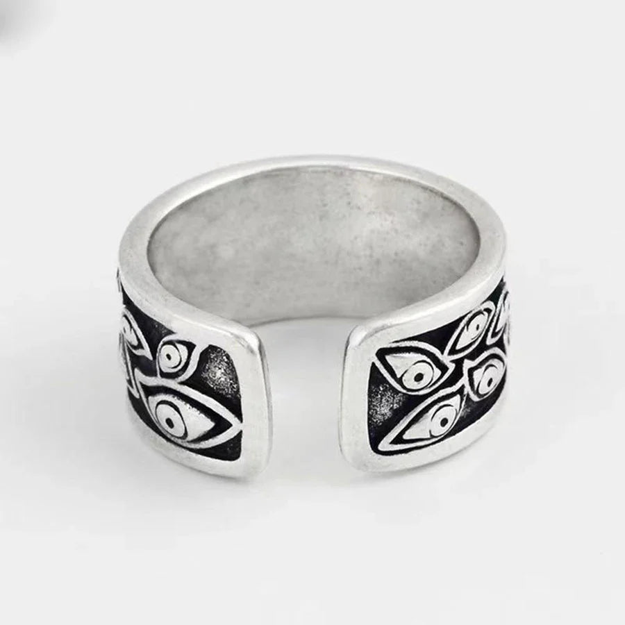 Evil Eye Ring – Devil Gothic Punk Vintage Retro Statement