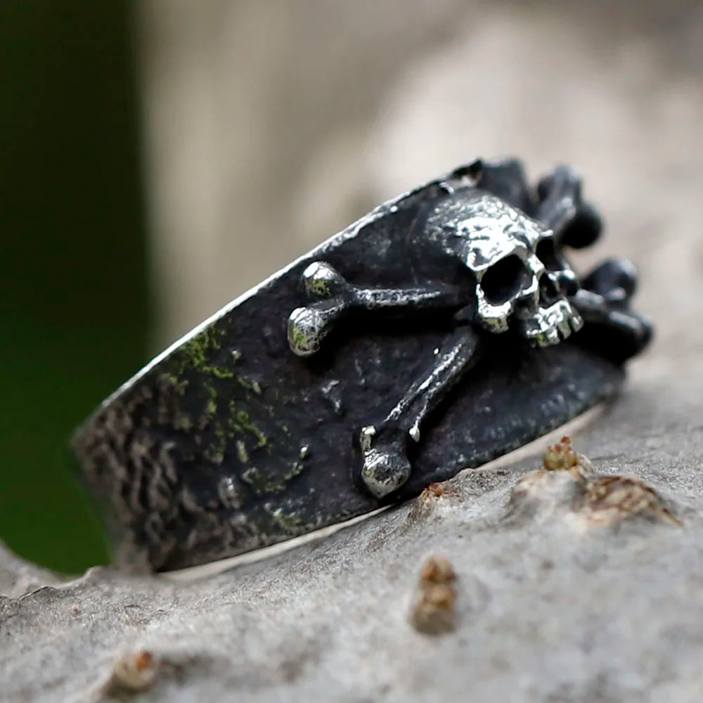 Viking Ring – Toxic Skull Poison Punk Gothic Biker Statement