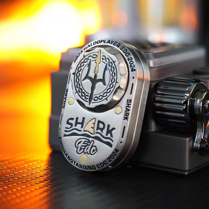 SharkPulse Precision EDC Fidget Toy - Multi-Track Slider with Mechanical Sound