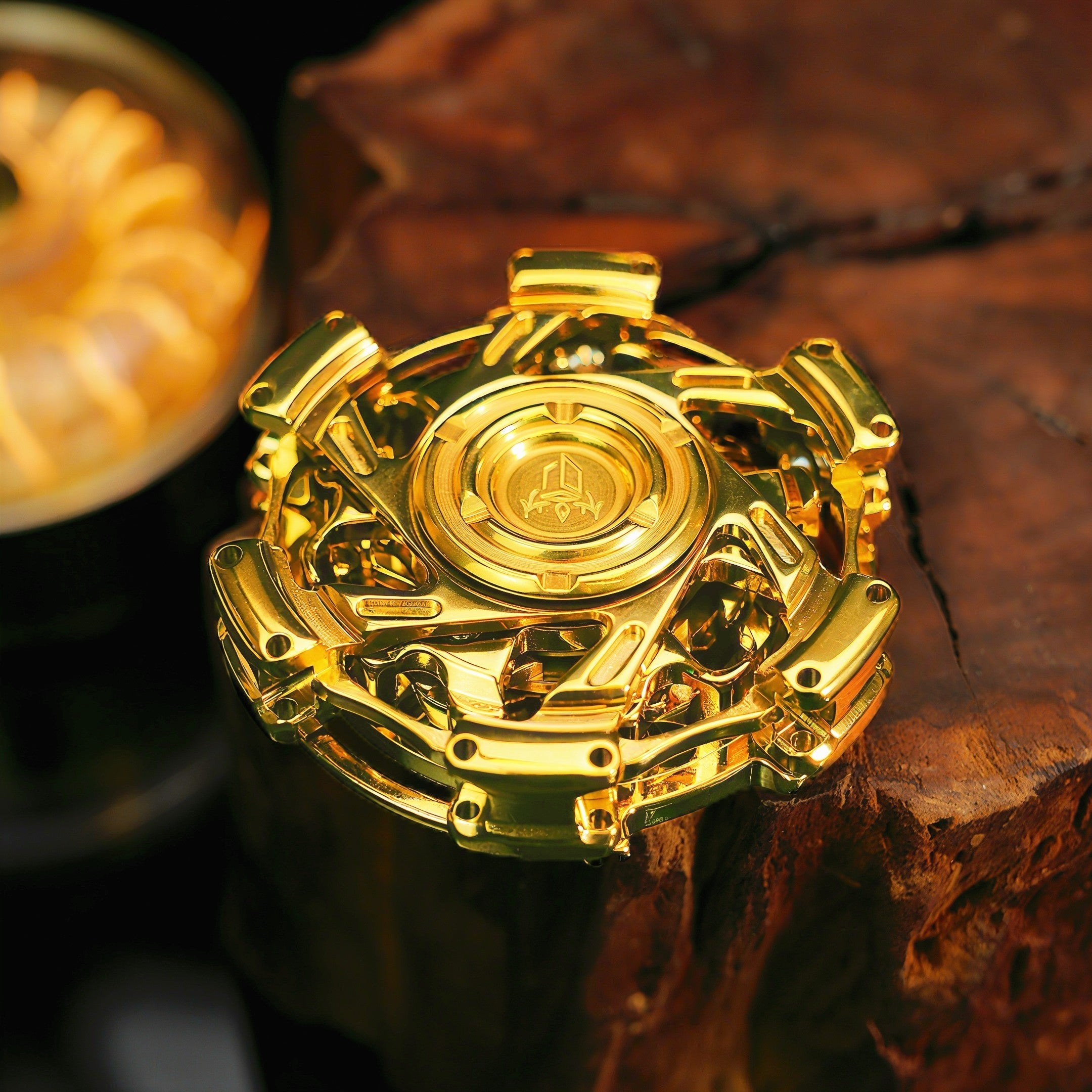 Helixforge Stainless Steel EDC Fidget Spinner - Triple-Ring Linked Design with Ultra-Smooth Bearings