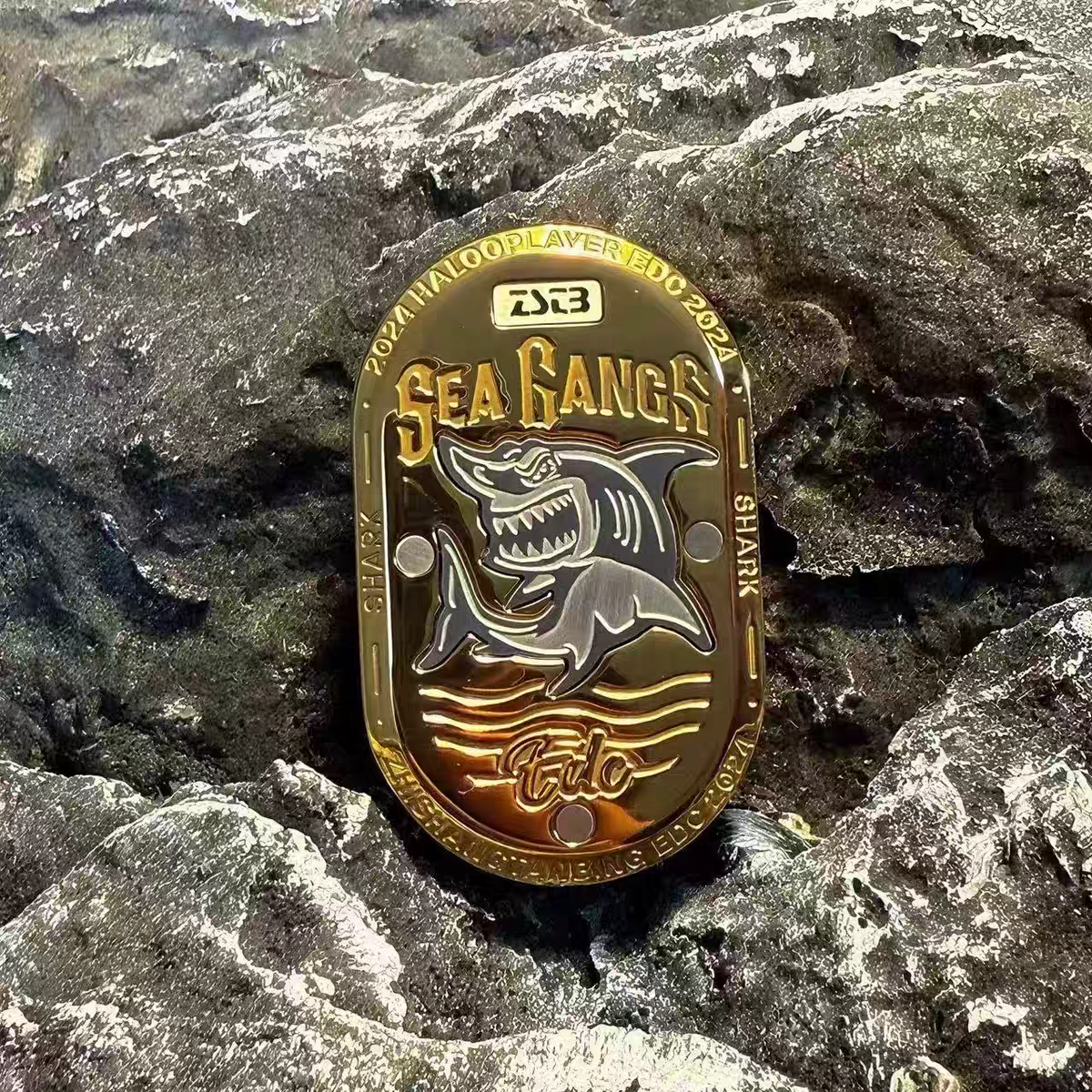 SharkPulse Precision EDC Fidget Toy - Multi-Track Slider with Mechanical Sound