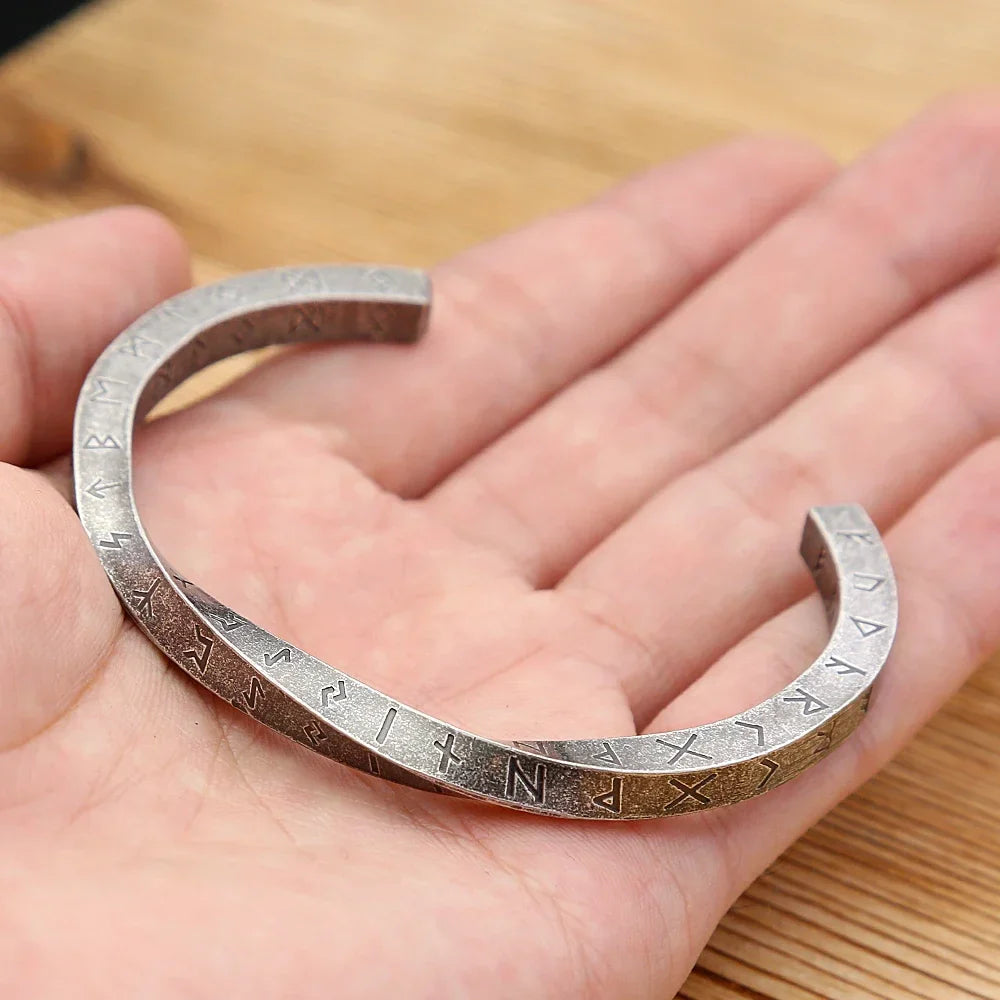 Viking Bracelet – Nordic Rune Bangle Gothic Punk Statement