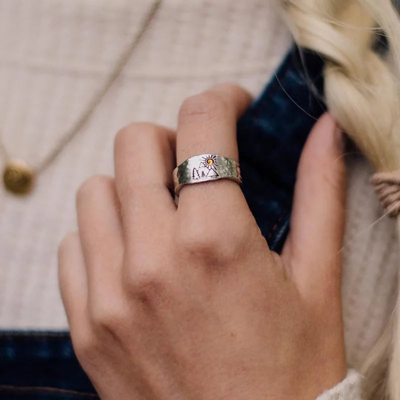 Punk Ring – Sunset Valley Nature Gothic Vintage Statement