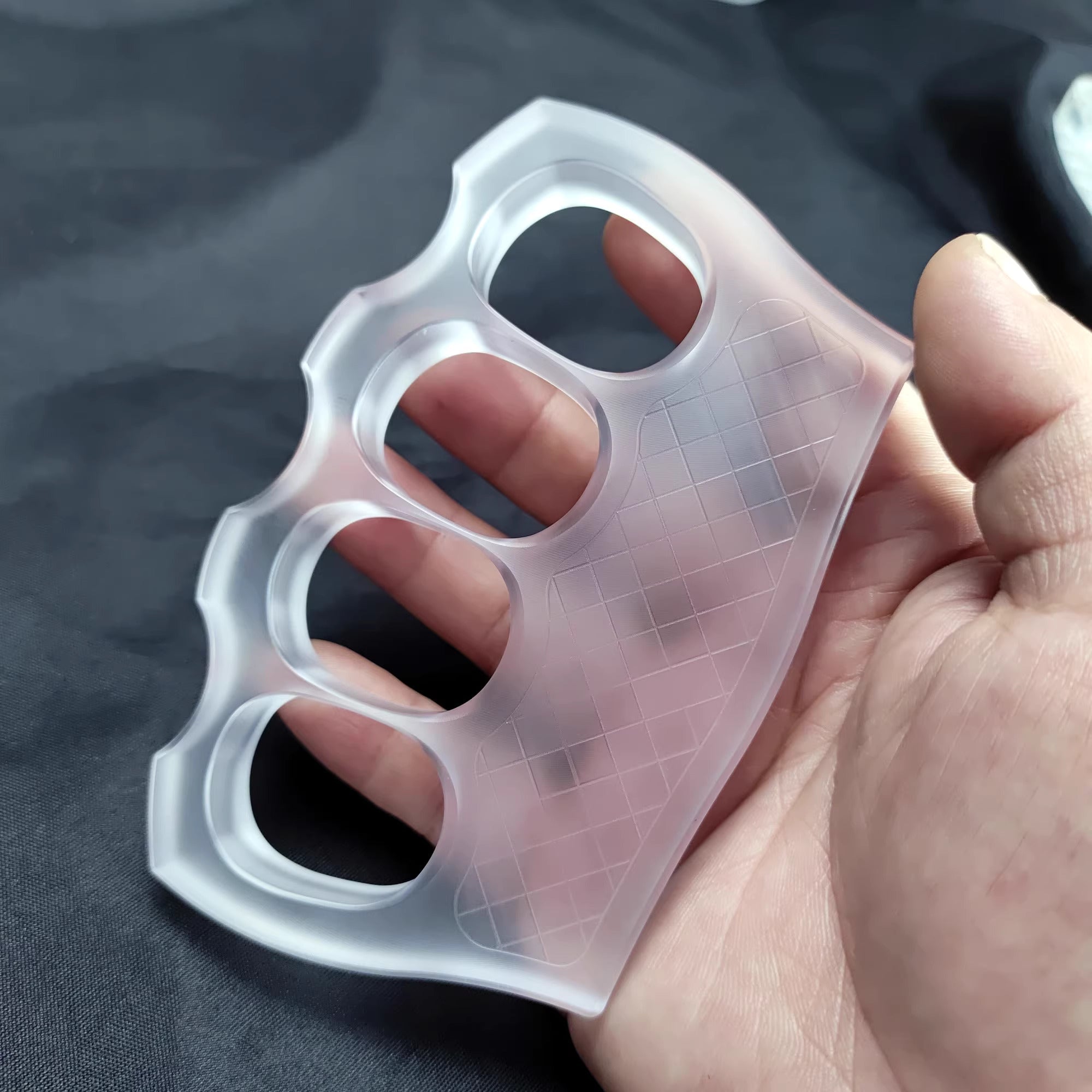 PVC Plastic Four Finger Knuckles - 14mm Ultra-Thick Non-Metal