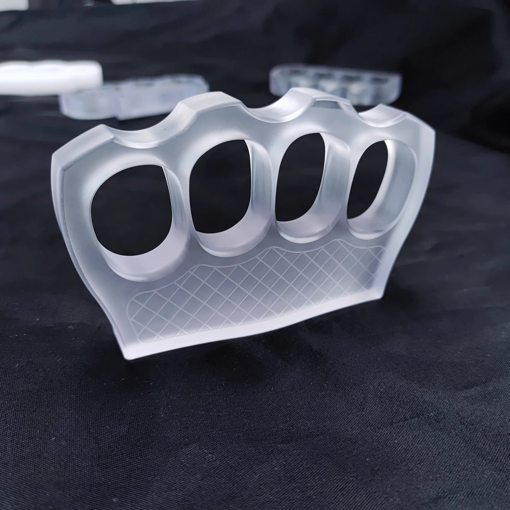 PVC Plastic Four Finger Knuckles - 14mm Ultra-Thick Non-Metal