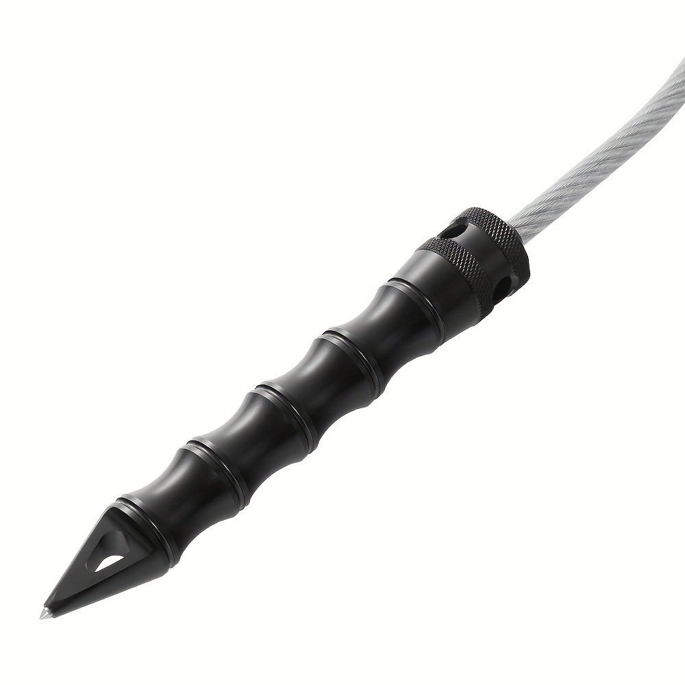 Tactical Self Defense Whip - Aluminum Alloy Handle with Tungsten Glass Breaker