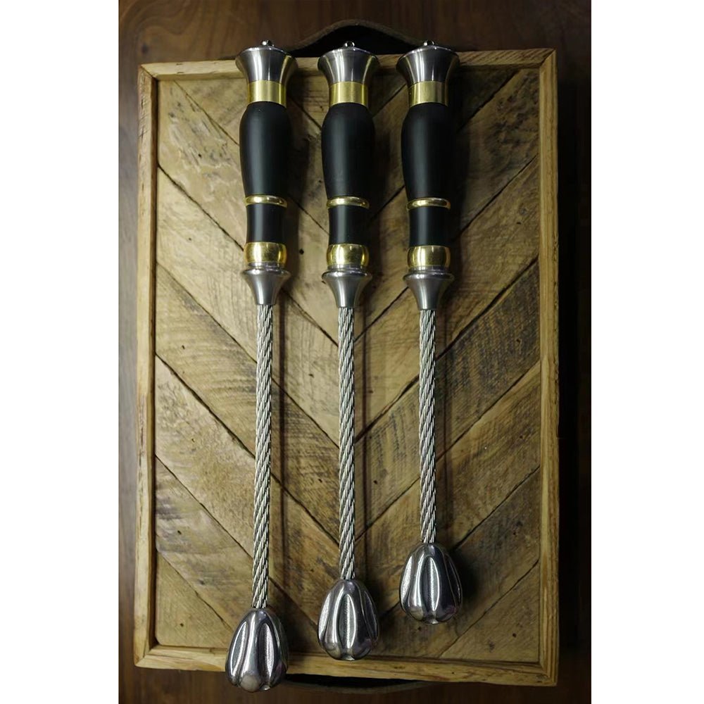 Tactical Self Defense Whip - Stainless Steel Hammer Head & Steel Cable