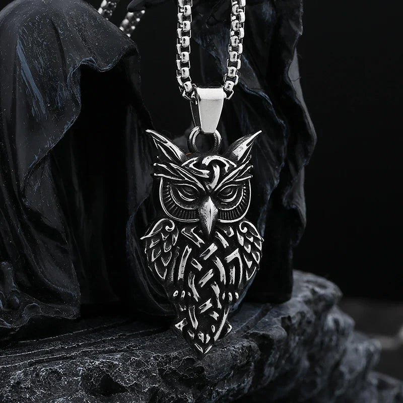 Owl Necklace – Majestic Pendant Gothic Punk Dark Statement