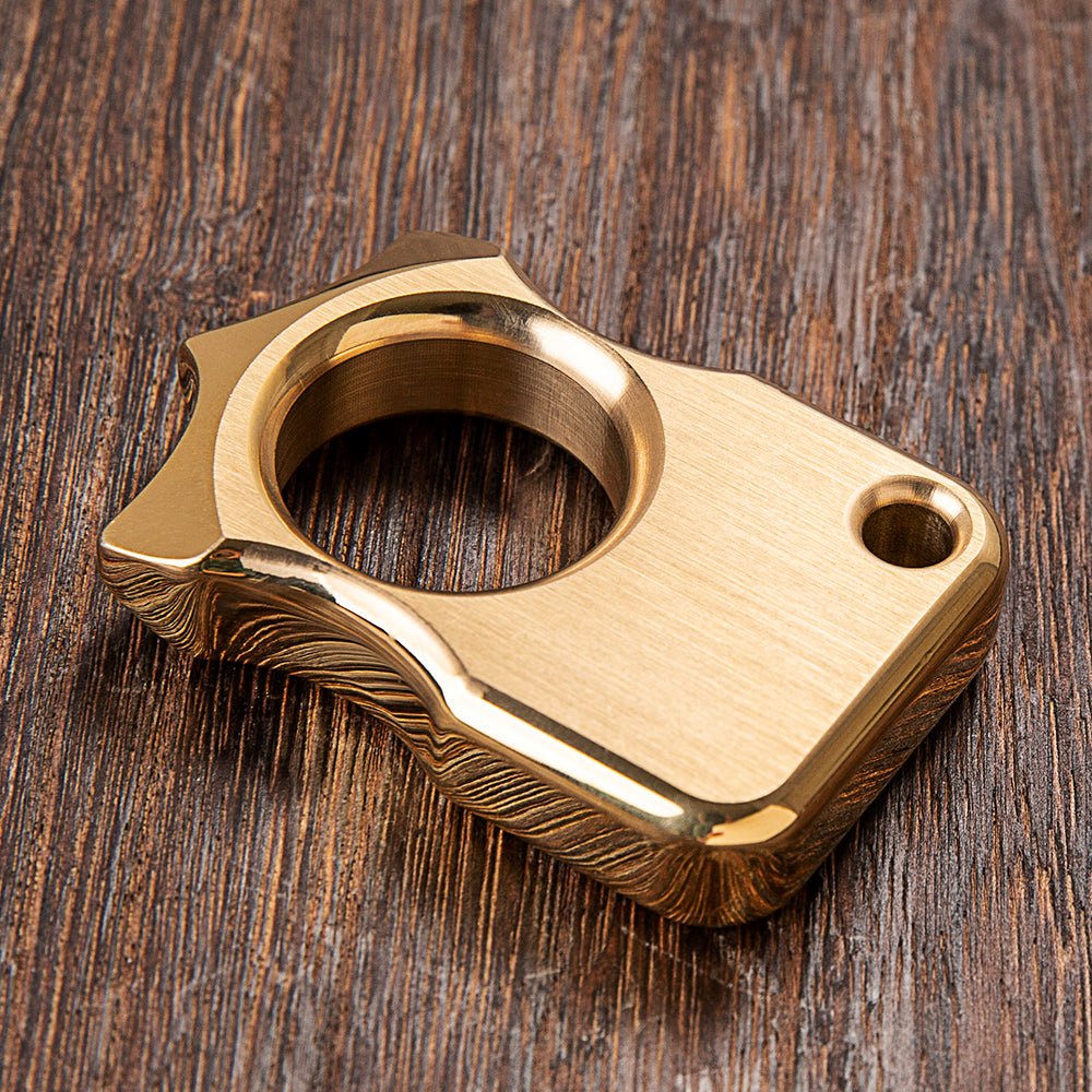 H-59 Brass Spiked Self Defense Ring - 12mm Ultra-Thick