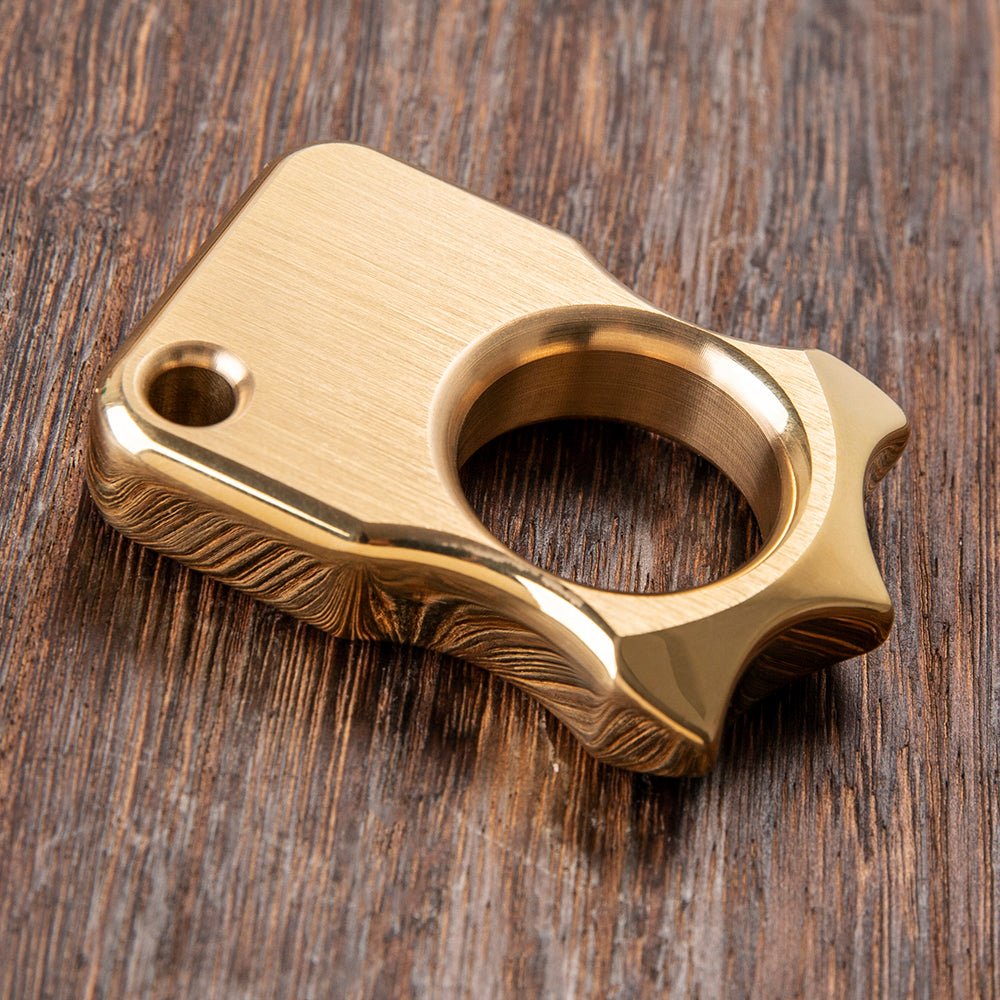 H-59 Brass Spiked Self Defense Ring - 12mm Ultra-Thick
