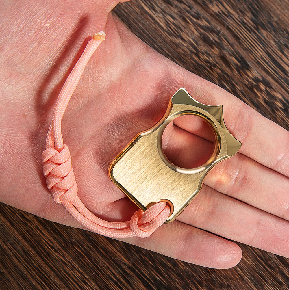 H-59 Brass Spiked Self Defense Ring - 12mm Ultra-Thick