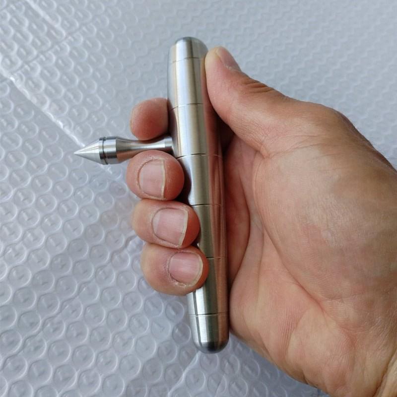 Full 304 Stainless Steel Keychain Defense Baby Tonfa Kubotan