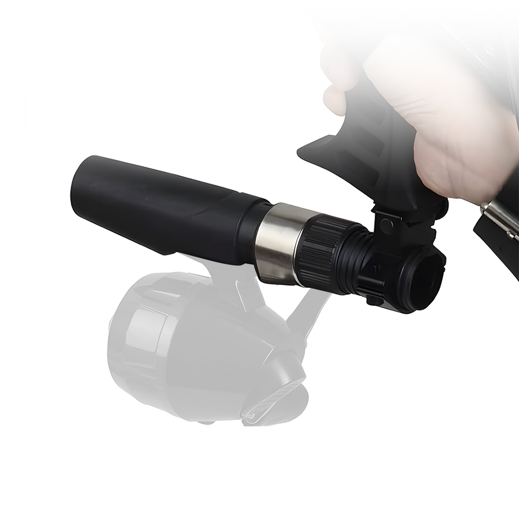 Slingshot Upgrade Kit – Fishing Reel Holder & Dual-Function Light Laser Sight Attachment