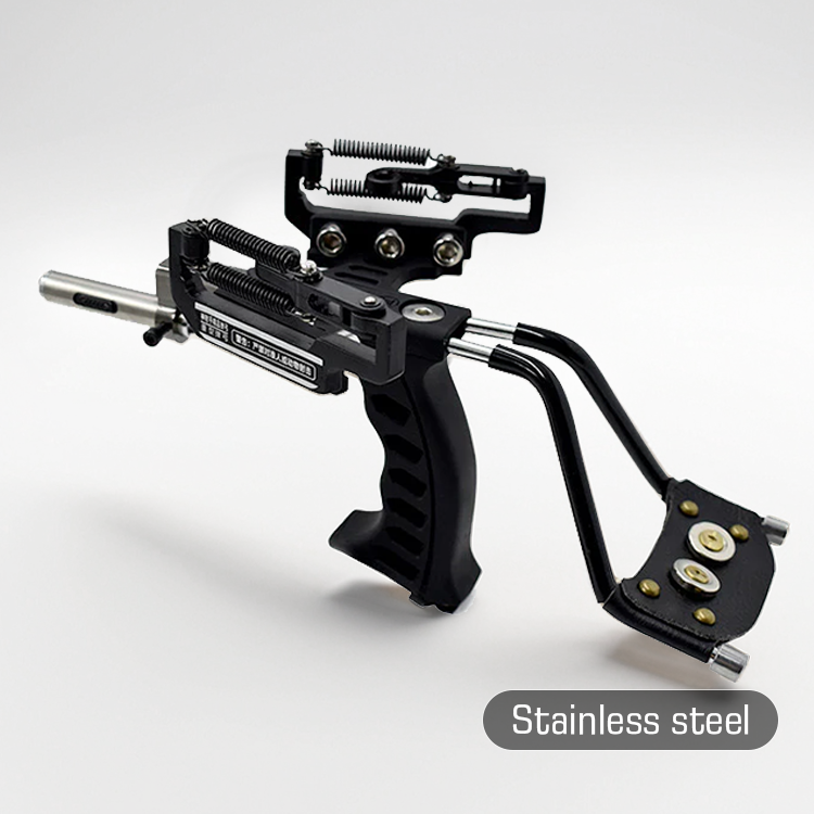 Professional Slingshot – Stainless Steel Wrist Rest Hunting Slingshot with Laser Sight for Target Practice