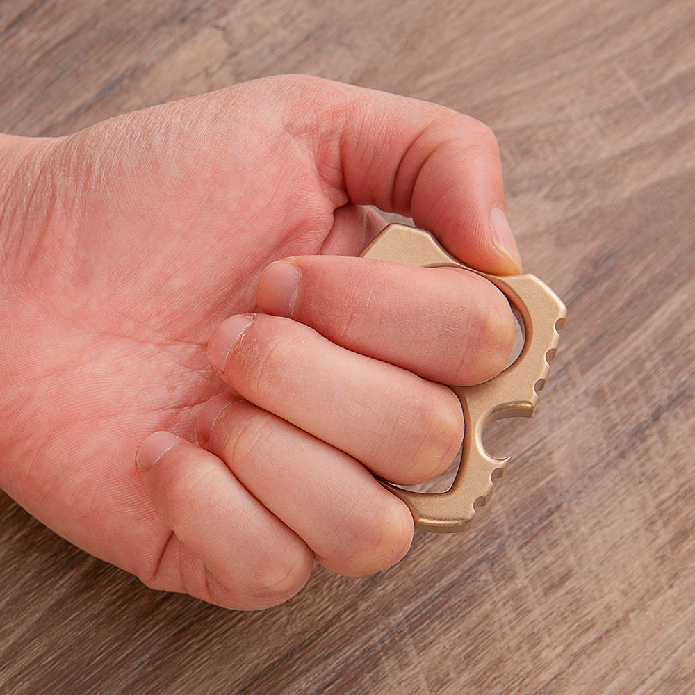 2025 New Little Devil Full Brass Two Finger EDC Knuckles