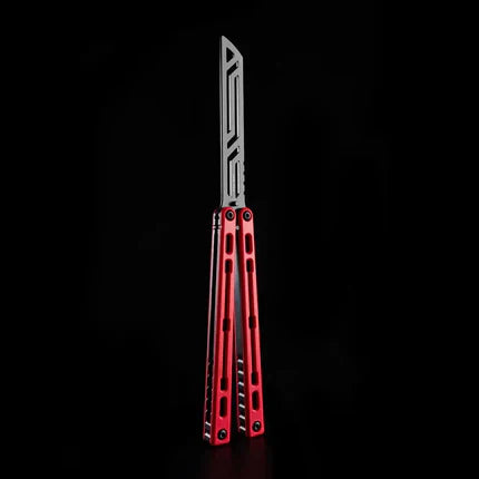 Nautilus V2 Balisong Trainer - Armed Shark 7075 Aluminum G10 Carbon Fiber Butterfly Knife