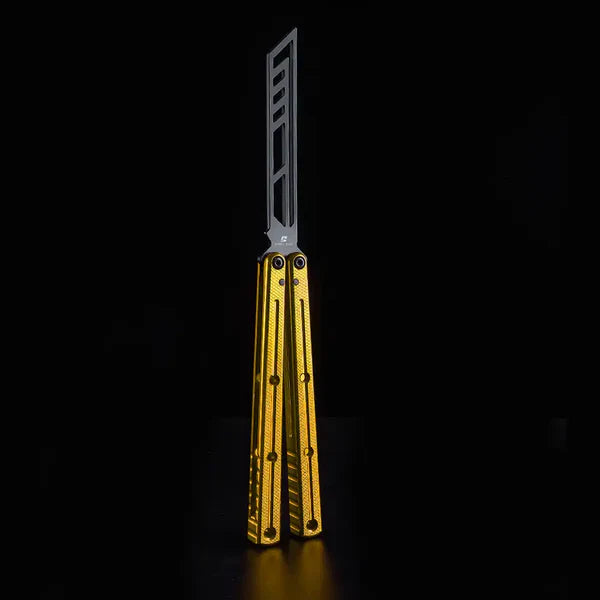 Balisong Trainer Krake Raken V3 - Armed Shark Butterfly Knife 7075 Aluminum 36 Colors