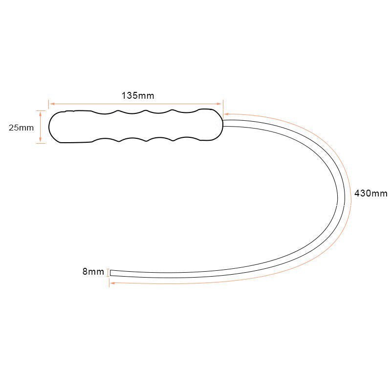 56cm Steel Cable Self Defense Whip - Wooden Handle Emergency Tool