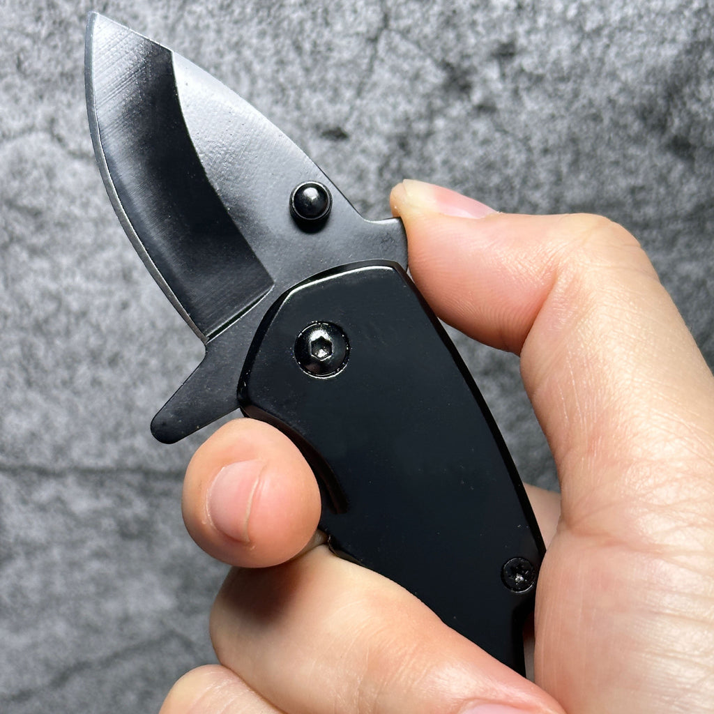 Shark Fang Mini Folding Knife - Stainless Steel Keychain EDC Utility Knife
