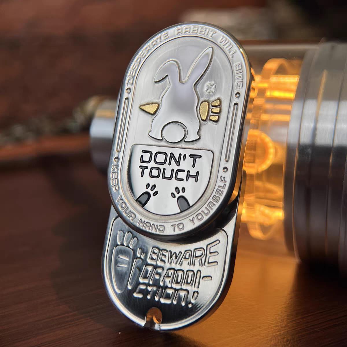 Don't Touch Bunny Slider Grumpy Rabbit EDC Toy | Addictive Ding Sound