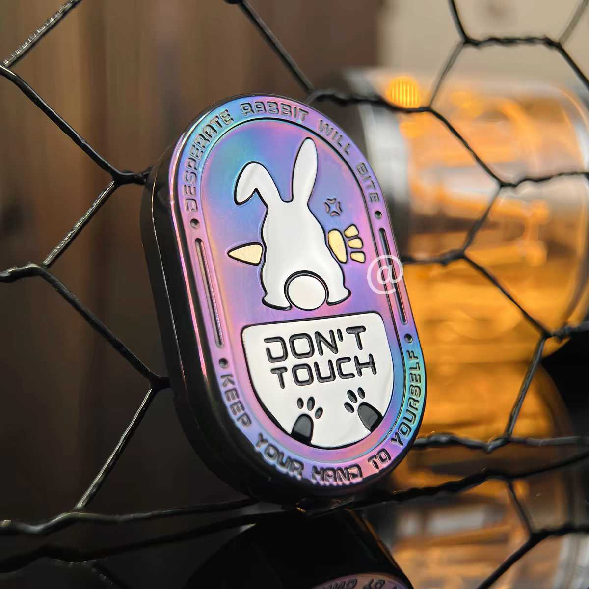 Zirconium Rabbit Fidget Slider - Anodized Colorful EDC