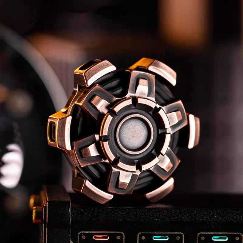 Stainless Steel Machinarium Fidget Spinner - Dual Ring EDC
