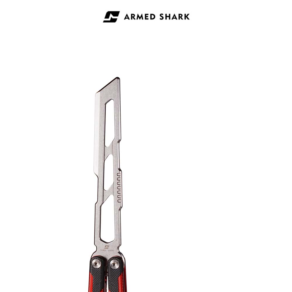 Armed Shark Ajax Balisong Trainer - G10 Aluminum Butterfly Trainer Knife