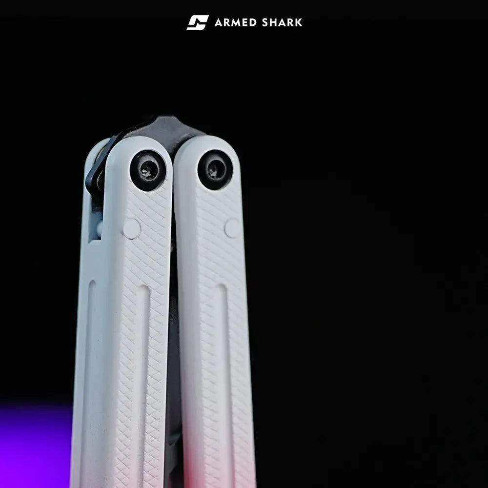 Krake Raken Balisong Trainer Ceramic Edition - Armed Shark 7075 Aluminum Butterfly Knife