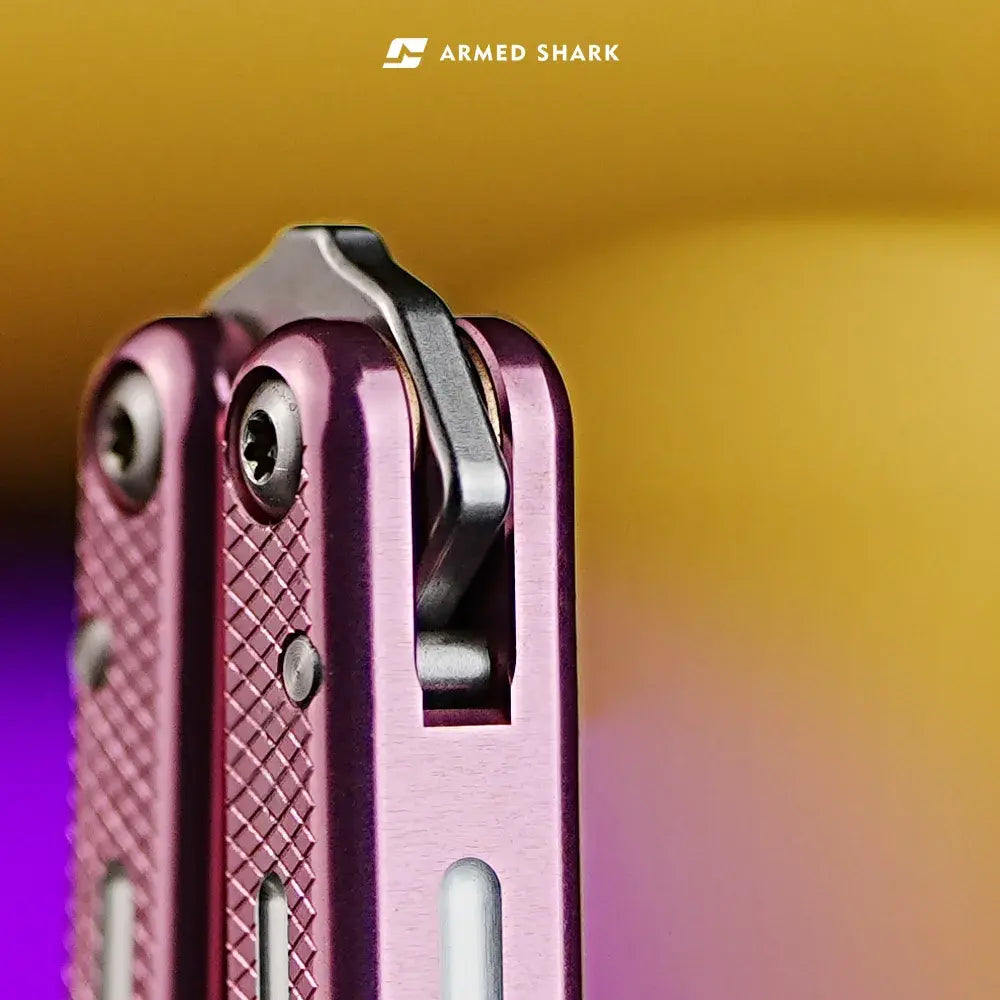 Balisong Trainer Krake Raken V3 - Armed Shark Butterfly Knife 7075 Aluminum 36 Colors