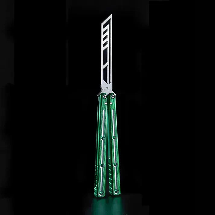 Balisong Trainer Krake Raken V3 - Armed Shark Butterfly Knife 7075 Aluminum 36 Colors