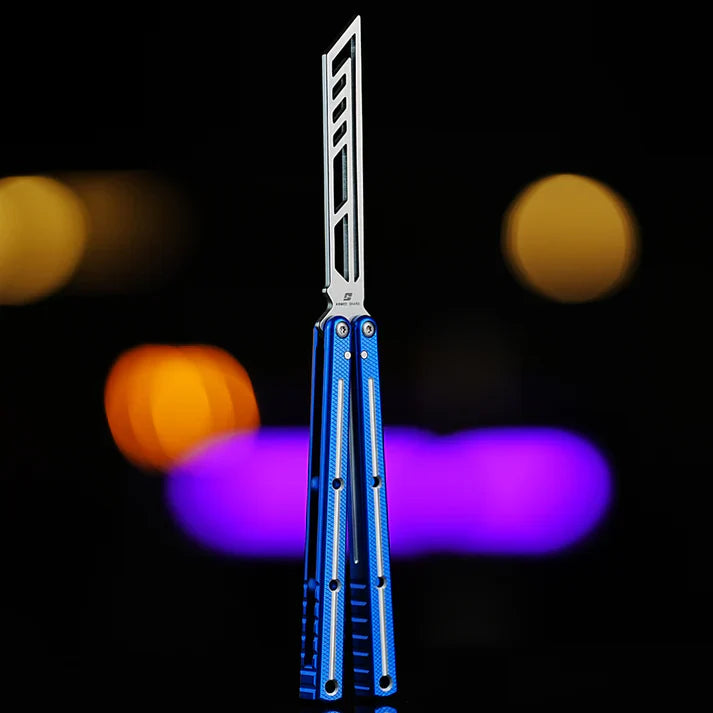 Balisong Trainer Krake Raken V3 - Armed Shark Butterfly Knife 7075 Aluminum 36 Colors