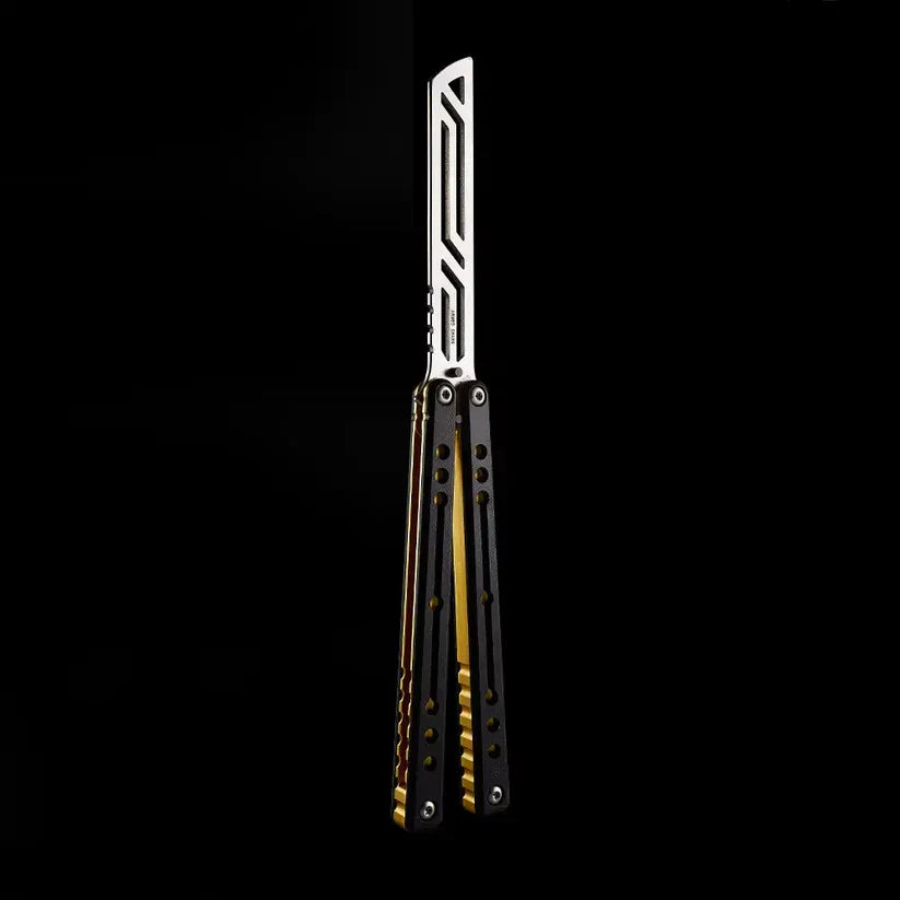 Nautilus V2 Balisong Trainer - Armed Shark 7075 Aluminum G10 Carbon Fiber Butterfly Knife
