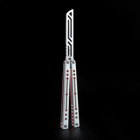 Nautilus V2 Balisong Trainer - Armed Shark 7075 Aluminum G10 Carbon Fiber Butterfly Knife
