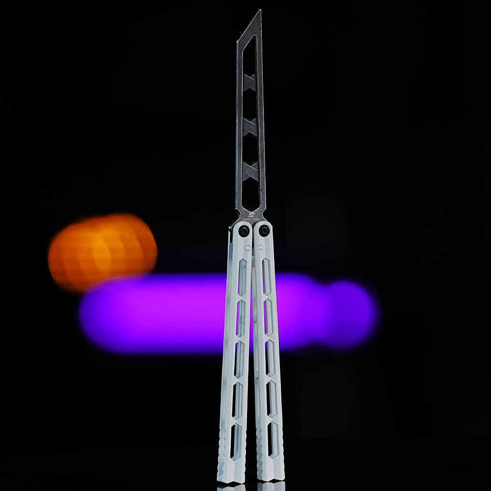 Armed Shark Prism Balisong Trainer - 5Cr15 Steel Butterfly Trainer Knife