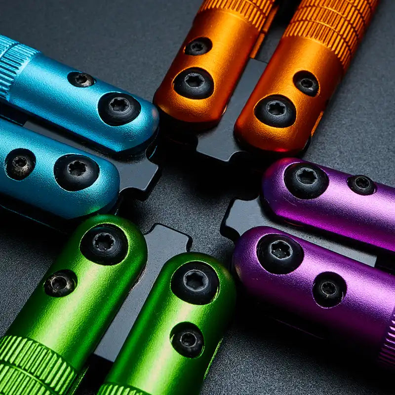 Lightweight Balisong Trainer 93g - Armed Shark Sahara Aluminum Butterfly Knife Flipper