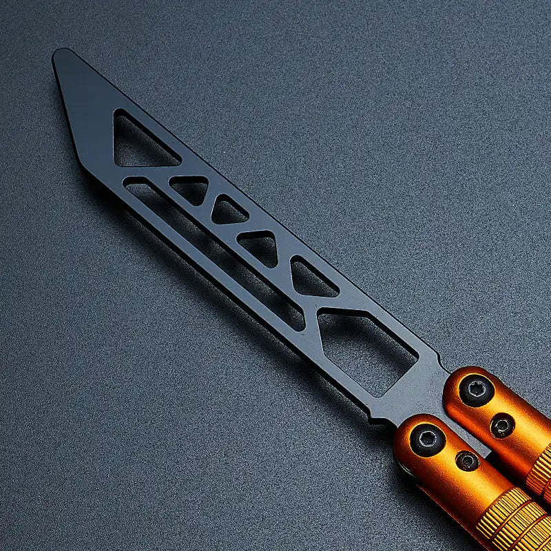 Lightweight Balisong Trainer 93g - Armed Shark Sahara Aluminum Butterfly Knife Flipper