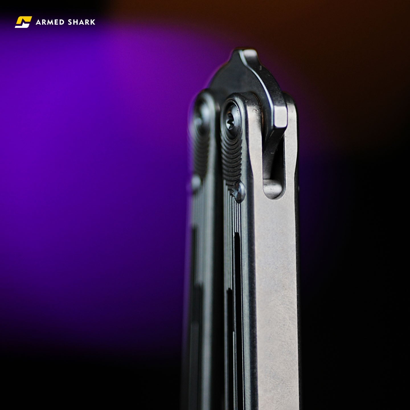 Titanium REP SE Balisong Trainer - Armed Shark Special Edition TC4 Butterfly Knife Flipper