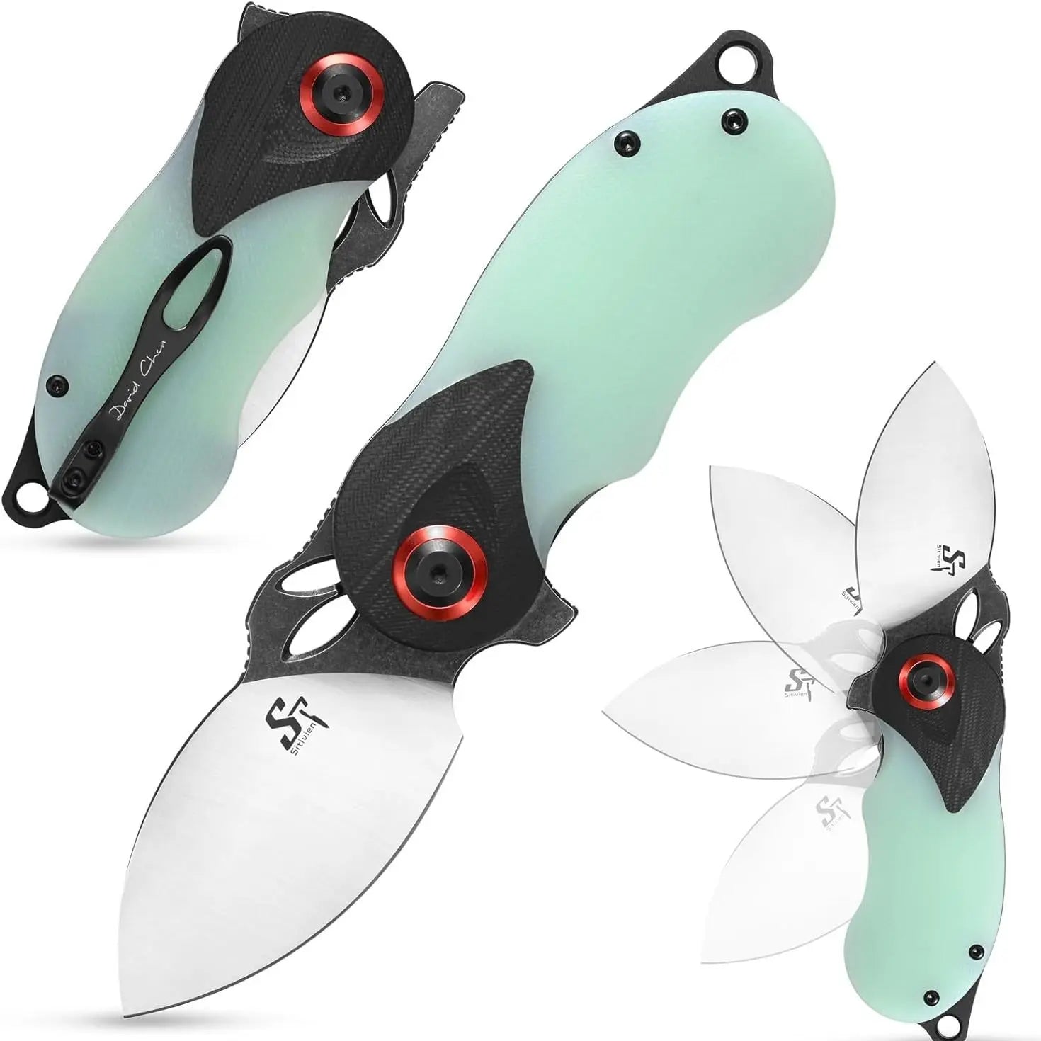 RabbitEdge K110 Folding Knife - Compact EDC with G10 Handle & Ball Bearing