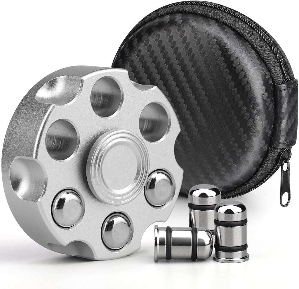 Spin Chamber Revolver Fidget Spinner - Metal EDC Stress Relief Toy