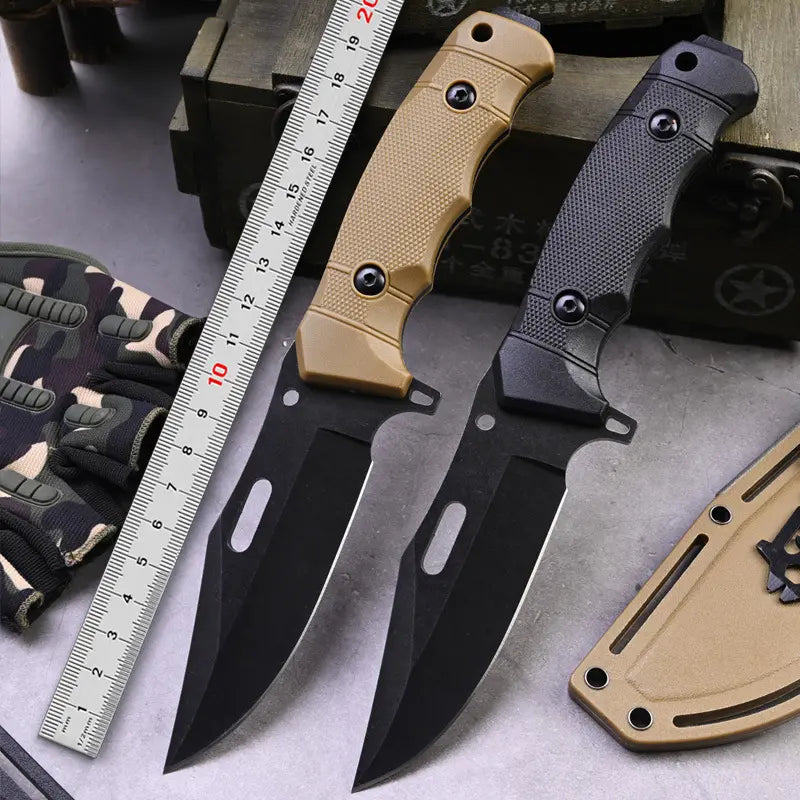 TrailForge Multi-Tool Survival Knife - Fire Starter & Tool Card EDC Set